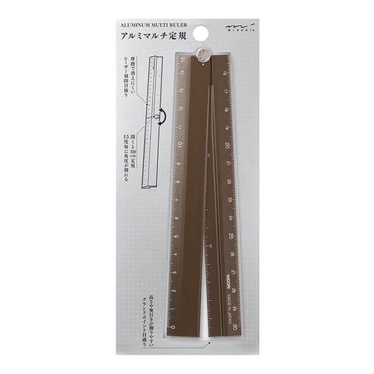 Midori Alumi Multi Ruler 30cm