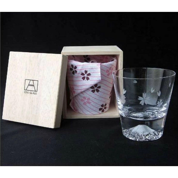 Fujisan Glass Rock Tumbler