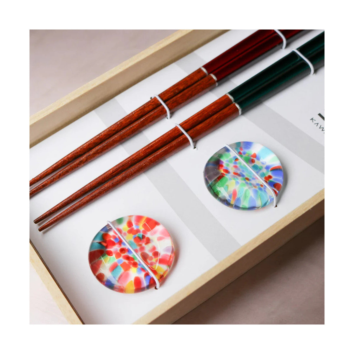 Tsugaru Biidoro Chopsticks Set (Chopsticks and Rests)