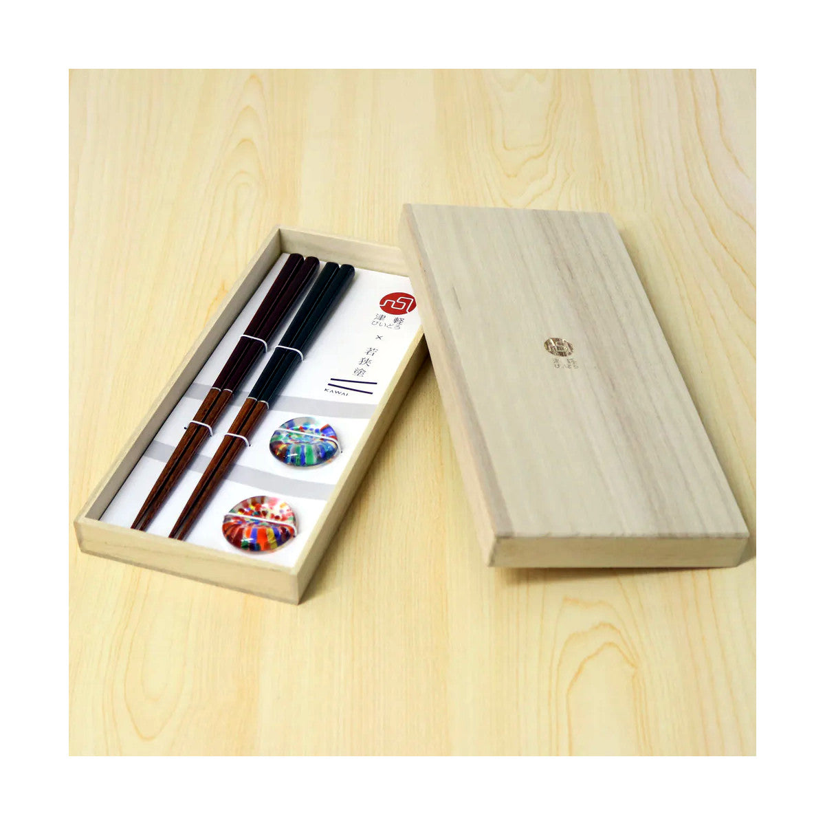 Tsugaru Biidoro Chopsticks Set (Chopsticks and Rests)